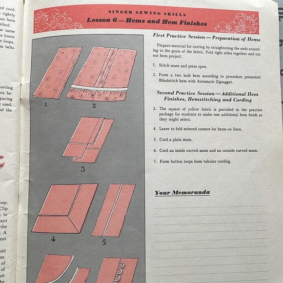 Vintage Singer Sewing Skills Reference Book (booklet copyright 1955) - Picture 13 of 14